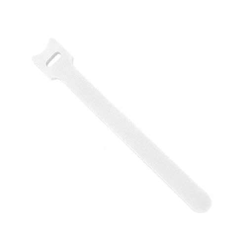 50 Stück Wiederverwendbare Befestigungskabelbinder, Verstellbare Kabelbinder, Nylon-Kabelmanagement-Gurte, Hakenschlaufen-Kabel-Organizer, Drahtbinder(White,12x300mm) von DYJLPP
