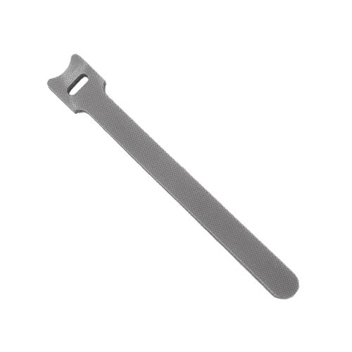 50 Stück lösbare Kabelbinder aus Kunststoff, Nylon, Hakenschlaufe, Reißverschluss, Bündelverschluss, Riemen, abnehmbarer T-Typ-Draht-Organizer(Grey,100mm) von DYJLPP