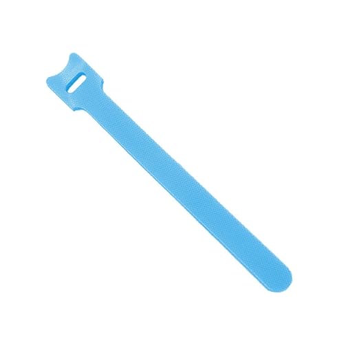 50 Stück lösbare Kabelbinder aus Kunststoff, Nylon, Hakenschlaufe, Reißverschluss, Bündelverschluss, Riemen, abnehmbarer T-Typ-Draht-Organizer(Sky Blue,100mm) von DYJLPP