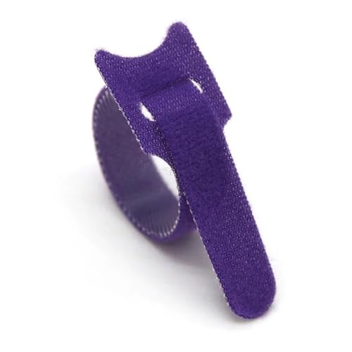 50 stücke Lösbare Kabelbinder Kunststoff Befestigung Wiederverwendbare Kabelbinder Straps Nylon Wrap Zip Bundle Verband Krawatte - Einfache Montage(Purple,200mm) von DYJLPP