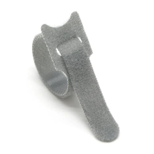 50 stücke Lösbare Kabelbinder Kunststoff Befestigung Wiederverwendbare Straps Nylon Wrap Zip Bundle Verband Krawatte(Grey,200mm) von DYJLPP
