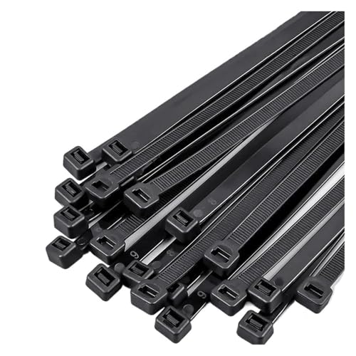 500/1000PCS Kunststoff Nylon Kabelbinder Selbst-locking Krawatten Riemen Kabel Befestigung Zip(3.5x300mm (500pcs)) von DYJLPP