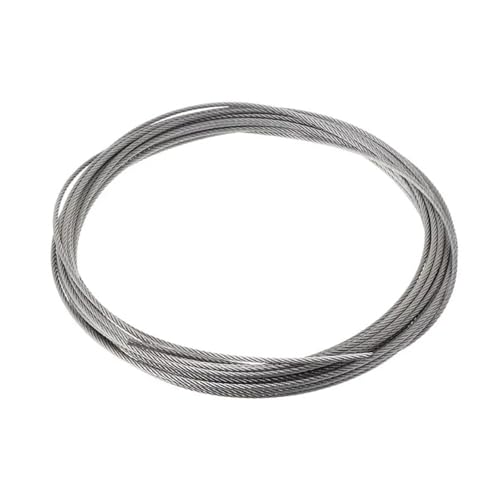 Hochbelastbar 10m 304 Edelstahl Drahtseil Weiche Angeln Hebe Kabel 7 × 7 Wäscheleine(2.5mm) von DYJLPP