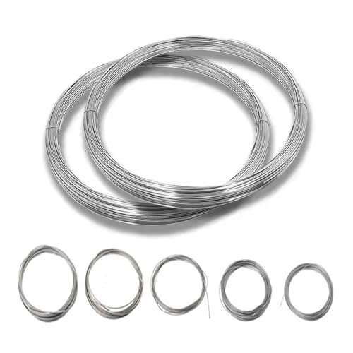 Hochbelastbar 304 Edelstahl Hartstahldraht Durchmesser 0,02-3 mm Einzelstrang Zurrdraht Harteisendraht Rostschutz(0.03mm X 100M) von DYJLPP