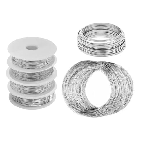 Hochbelastbar 304 Edelstahl Weichstahldraht Durchmesser 0,02/0,08/0,2/1/1,5/2,5/3 mm Einzelstrang Laschdraht Weicheisendraht Rostfrei(0.8mm X 50M) von DYJLPP