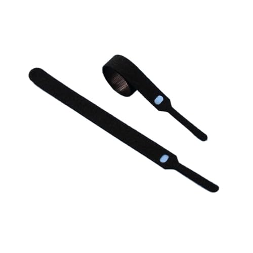 Lösbare Kabelbinder 150 200 300 Mm Kunststoffbefestigung Wiederverwendbare Kabelbinderbänder Nylonwickel Reißverschlussbündel Verbandbinder - Einfache Montage(Black,200mm x 50pcs) von DYJLPP