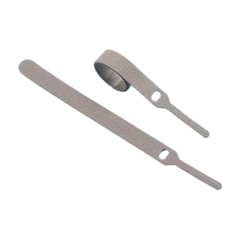 Lösbare Kabelbinder 150 200 300 Mm Kunststoffbefestigung Wiederverwendbare Kabelbinderbänder Nylonwickel Reißverschlussbündel Verbandbinder - Einfache Montage(Grey,300mm x 100pcs) von DYJLPP