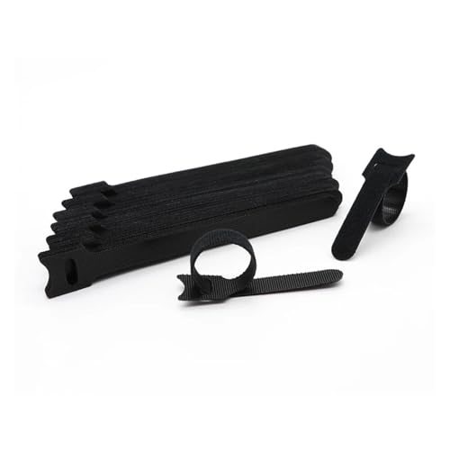 Lösbare Kabelbinder Draht Organizer Nylon Haken Schleife Riemen Wrap Zip Bündel Verband Krawatte Kunststoff Befestigung(250mm) von DYJLPP