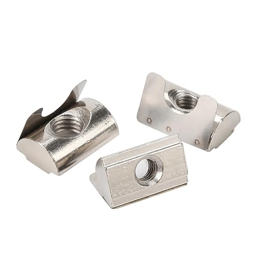 M4/M5/M6 Schrapnell-Positionierungsmutternblock Drop-In-Blattfedermuttern for 2020 3030 4040 Aluminium-Extrusionsprofil Einfache Montage(20-M5-50PCS) von DYJLPP