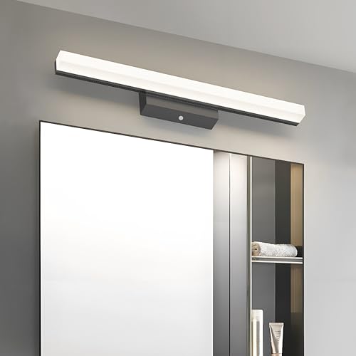LED Spiegelleuchte Badezimmer Spiegellampe 8W 800LM 40CM Neutralweiß 4000K Badezimmer Lampe IP44 230V spiegelleuchte bad Wandleuchte Badlampe wand,Kein Flimmern Badleuchte (Schwarz Neutralweiß 4000K) LED Spiegelleuchte Badezimmer Spiegellampe 8W 800LM 40CM Neutralweiß 4000K Badezimmer Lampe IP44 230V spiegelleuchte bad Wandleuchte Badlampe wand,Kein Flimmern Badleuchte (Schwarz Neutralweiß 4000K) von DYKUWEY