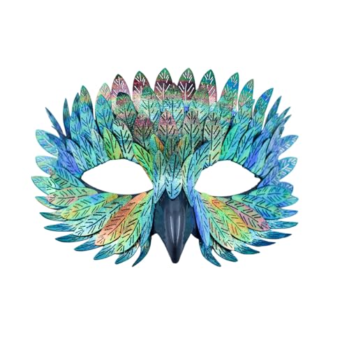 Anbieter Von Veranstaltungszubehör Zeigt Kerzen An Karneval Zarte Vogel Maskerade Karneval Schwarzes Halbes Gesicht Eule Feder Gesicht Junggesellenabschied Bevorzugt Frech (D, One Size) von DYKeWei
