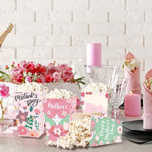 DYKeWei Abschlussfeier Deko 2022 Lila Muttertagsparty-Popcornbox Europäische und dekorative Snack-Papierbox zum Muttertag Disco-Junggesellenabschiedsdekorationen (One Size) von DYKeWei
