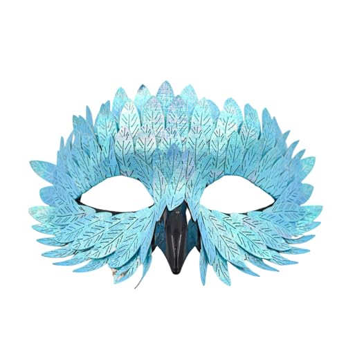 DYKeWei Anbieter Von Veranstaltungszubehör Zeigt Kerzen An Karneval Zarte Vogel Maskerade Karneval Schwarzes Halbes Gesicht Eule Feder Gesicht Junggesellenabschied Bevorzugt Frech (B, One Size) von DYKeWei
