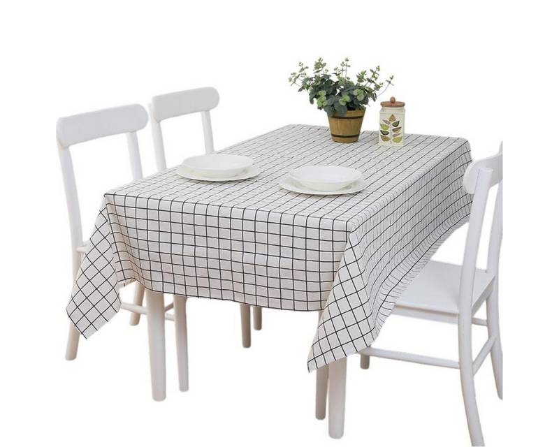 LAPAPRO Tischdecke Wasserdichte Rechteckige Karierte Tischdecke, 1 Stück, 80 x 120cm von LAPAPRO