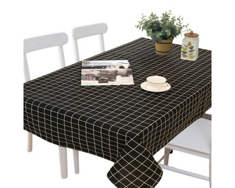 LAPAPRO Tischdecke Wasserdichte Rechteckige Karierte Tischdecke, 1 Stück, 80 x 120cm von LAPAPRO