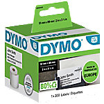 DYMO LW Namensschilder S0929100 Schwarz auf Weiß 51 mm x 89 mm von DYMO