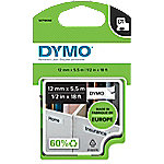 DYMO D1 S0718060 16959 Beschriftungsband Schwarz auf Weiß 12 mm (B) x 5,5 m (L) von DYMO
