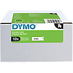 Dymo D1 2093098 / 45803 Authentic Schriftband Selbstklebend Schwarzer Druck auf Weiß 19 mm x 7m 10 Stück von DYMO