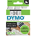 DYMO D1 Beschriftungsband Authentisch 43613 1953241 Selbsthaftend Schwarz auf Weiß 6 mm x 7 m von DYMO