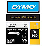 DYMO IND S0718220 / 18484 Authentic Rhino Polyester Schriftband Selbstklebend Schwarzer Druck auf Weiß 19 mm x 5.5m DYMO IND S0718220 / 18484 Authentic Rhino Polyester Schriftband Selbstklebend Schwarzer Druck auf Weiß 19 mm x 5.5m von DYMO