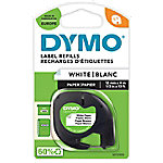 Dymo LT S0721510 / 91200 Authentic LetraTag Paper Schriftband Selbstklebend Weiß 12 mm x 4m von DYMO