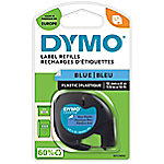 Dymo LT S0721650 / 91205 Authentic LetraTag Schriftband Selbstklebend Blau 12 mm x 4m von DYMO