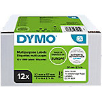 Dymo LW 2093095 / 11354 Authentic Mehrzwecketiketten Selbstklebend Weiß 32 x 57 mm 12 Rollen mit 1000 Etiketten von DYMO