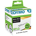 Dymo LW S0722370 / 99010 Authentic Adressetiketten Selbstklebend Weiß 28 x 89 mm 2 Rollen à 130 Etiketten von DYMO