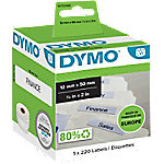 DYMO LW Hängemappen-Etiketten Authentisch 99017 S0722460 Selbsthaftend Schwarz auf Weiß 12 x 50 mm 220 Etiketten von DYMO