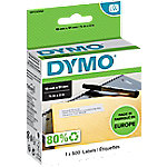 DYMO LW Etiketten Authentisch 11355 18432 Selbsthaftend Schwarz auf Weiß 19 x 51 mm 500 Etiketten von DYMO