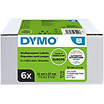 Dymo LW 2093094 Mehrzweck-Etiketten Matte Oberfläche Selbsthaftend 57 (B) x 32 (H) mm 6 Rollen à 1000 Etiketten von DYMO