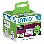 DYMO LW S0722560 320-330 Namensschild-Etiketten Selbsthaftend Schwarz auf Weiß 41 (B) x 89 (H) mm 300 Etiketten von DYMO