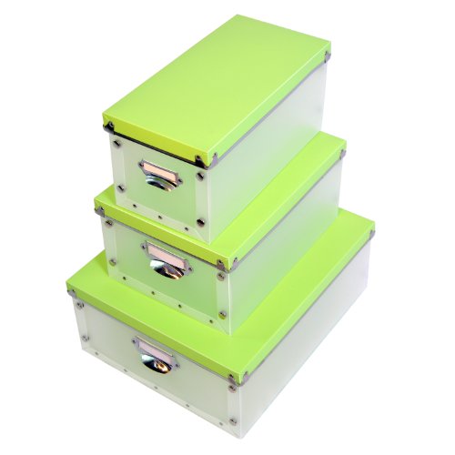 3x XXL Designer Aufbewahrungsbox faltbar Ordnungsbox DynaSun YA0725 Schachtel Allzweckbox Stapelbox von DynaSun