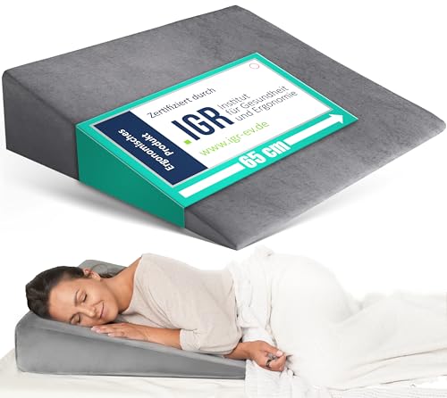 DYNMC you Bett Erhöhung Keilkissen Bett Kopfteil 68 X 65 cm - Kissen für Erholsamen Schlaf - Matratzenkeil Schlaf Sitzkeil & Beinkissen - Keilkissen Erwachsene - Keilkissen Sofa Bettkeil von DYNMC you