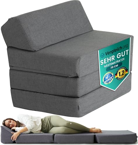 Schlafsessel mit Bettfunktion Klappbar - Klappsessel mit Schlaffunktion - Gäste Schlafsessel Klappbar - Sessel mit Schlaffunktion Klappmatratze Sessel - Schlafsofa Schlafsessel Gästebett (Dunkelgrau) Schlafsessel mit Bettfunktion Klappbar - Klappsessel mit Schlaffunktion - Gäste Schlafsessel Klappbar - Sessel mit Schlaffunktion Klappmatratze Sessel - Schlafsofa Schlafsessel Gästebett (Dunkelgrau) von DYNMC you