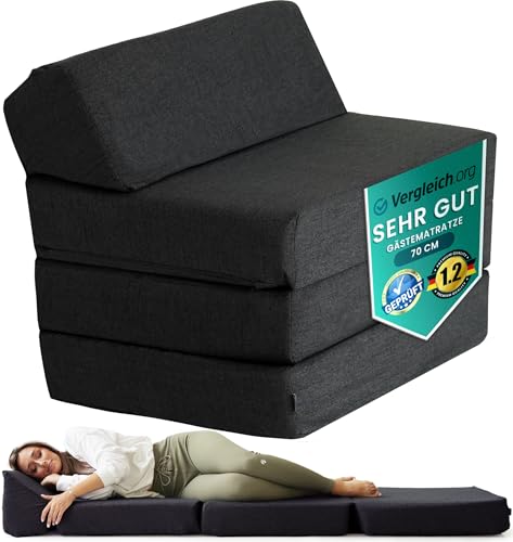 DYNMC you Schlafsessel mit Bettfunktion Klappbar - Klappsessel mit Schlaffunktion - Gäste Schlafsessel Klappbar - Sessel mit Schlaffunktion Klappmatratze Sessel - Schlafsofa Schlafsessel Gästebett von DYNMC you