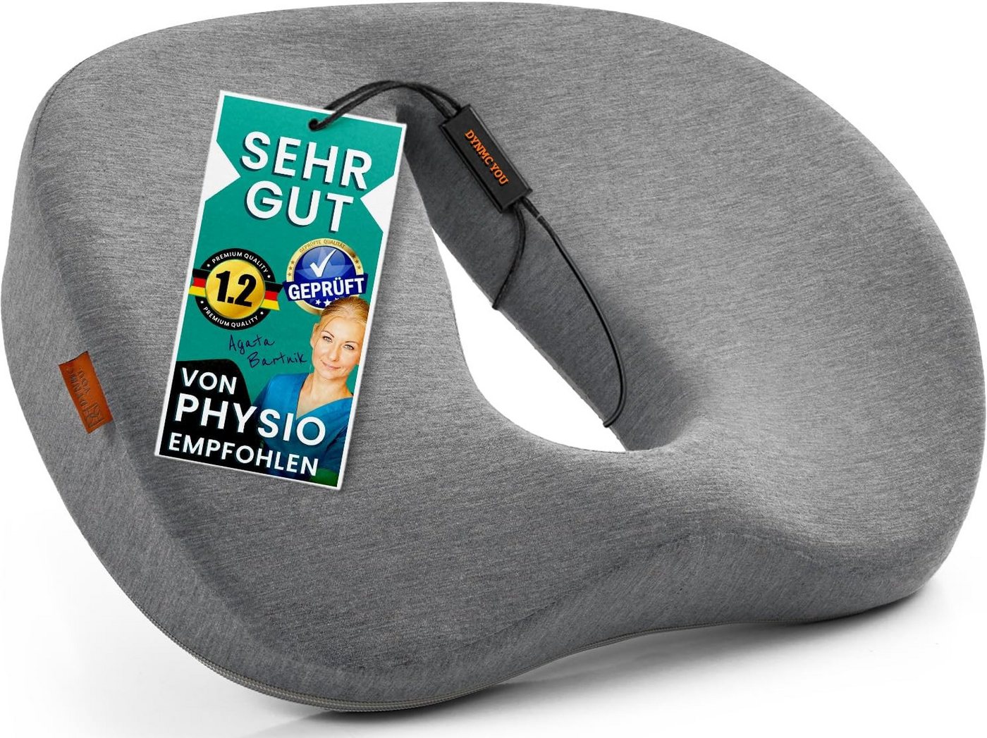 DYNMC you Sitzkissen Mittelhart H3 - Ergonomisches Donut Sitzkissen, Sitzring für mehr Komfort & Druckentlastung im Alltag & Büro DYNMC you Sitzkissen Mittelhart H3 - Ergonomisches Donut Sitzkissen, Sitzring für mehr Komfort & Druckentlastung im Alltag & Büro von DYNMC you