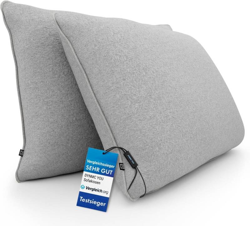 DYNMC you Sofakissen mit Füllung und Bezug - 2er Set mit Viel Füllung, Rückenkissen mit Baumwoll-Bezug - Bequeme Dekokissen DYNMC you Sofakissen mit Füllung und Bezug - 2er Set mit Viel Füllung, Rückenkissen mit Baumwoll-Bezug - Bequeme Dekokissen von DYNMC you