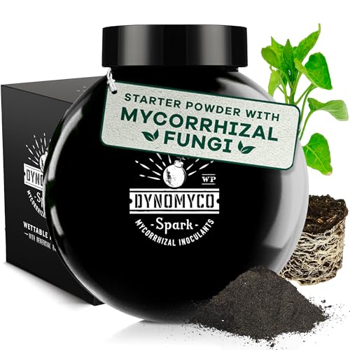 DYNOMYCO Spark 3 in 1 Mycorrhizal Inoculant Root Enhancer Powder for Plants (170 g/Up to 38 Plants) von DYNOMYCO