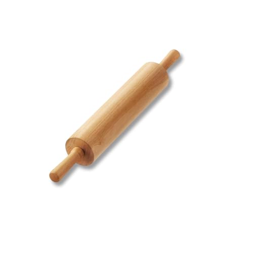 DYOUEN Nudelholz Teigroller aus Holz Backrolle Buchenholz zum Teigrollen Wellholz Backzubehör mit drehbarer Mitte zum Kochen & Backen von DYOUen