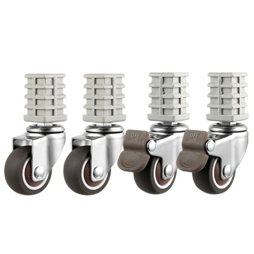 25mm Vierkantrohr für Lenkrollen Räder Bremse Schwenkrollen Warenkorbrollen, Gummirollen Silent Rollen für Möbel Trolley Blumenregal Nachttisch Schrank Lagerung Regalrollen, Tragkraft 150 kg(1.5"/38 m 25mm Vierkantrohr für Lenkrollen Räder Bremse Schwenkrollen Warenkorbrollen, Gummirollen Silent Rollen für Möbel Trolley Blumenregal Nachttisch Schrank Lagerung Regalrollen, Tragkraft 150 kg(1.5"/38 m von DYPJHEO
