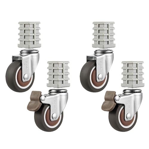 25mm Vierkantrohr für Lenkrollen Räder Bremse Schwenkrollen Warenkorbrollen, Gummirollen Silent Rollen für Möbel Trolley Blumenregal Nachttisch Schrank Lagerung Regalrollen, Tragkraft 150 kg(2"/50 mm) 25mm Vierkantrohr für Lenkrollen Räder Bremse Schwenkrollen Warenkorbrollen, Gummirollen Silent Rollen für Möbel Trolley Blumenregal Nachttisch Schrank Lagerung Regalrollen, Tragkraft 150 kg(2"/50 mm) von DYPJHEO