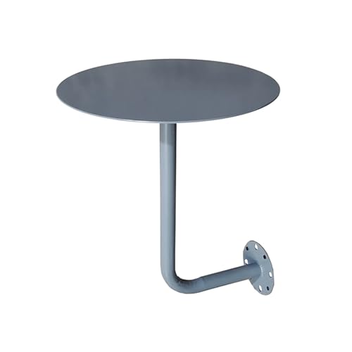 DYPJHEO Couchtisch Wandmontierter Kaffeetische, Runder Arbeitsplatten Wandtisch Wandschreibtisch, Café Kartenhalter Wand Kunst Kleiner Beistelltisch Hause, Verformungssicheres Eisenmetall von DYPJHEO