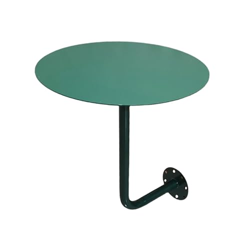 DYPJHEO Couchtisch Wandmontierter Kaffeetische, Runder Arbeitsplatten Wandtisch Wandschreibtisch, Café Kartenhalter Wand Kunst Kleiner Beistelltisch Hause, Verformungssicheres Eisenmetall von DYPJHEO