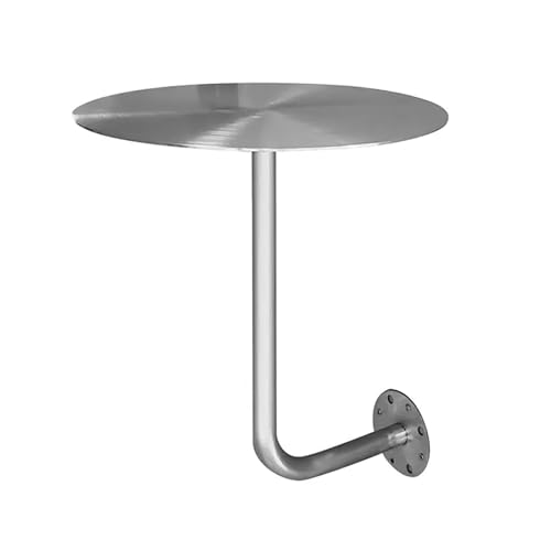 DYPJHEO Couchtisch Wandmontierter Kaffeetische, Runder Arbeitsplatten Wandtisch Wandschreibtisch, Café Kartenhalter Wand Kunst Kleiner Beistelltisch Hause, Verformungssicheres Eisenmetall von DYPJHEO