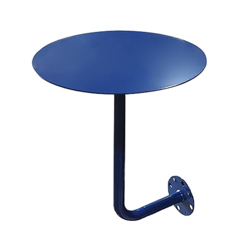 DYPJHEO Couchtisch Wandmontierter Kaffeetische, Runder Arbeitsplatten Wandtisch Wandschreibtisch, Café Kartenhalter Wand Kunst Kleiner Beistelltisch Hause, Verformungssicheres Eisenmetall von DYPJHEO