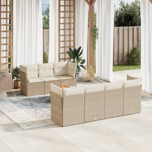 DYRJDJWIDHW 10-TLG. Garten-Sofagarnitur mit Kissen Beige Poly Rattanbalkon Sofa balkonmöbel gartenmöbel gartenmöbel setGeeignet für Gärten, Terrassen DYRJDJWIDHW 10-TLG. Garten-Sofagarnitur mit Kissen Beige Poly Rattanbalkon Sofa balkonmöbel gartenmöbel gartenmöbel setGeeignet für Gärten, Terrassen von DYRJDJWIDHW