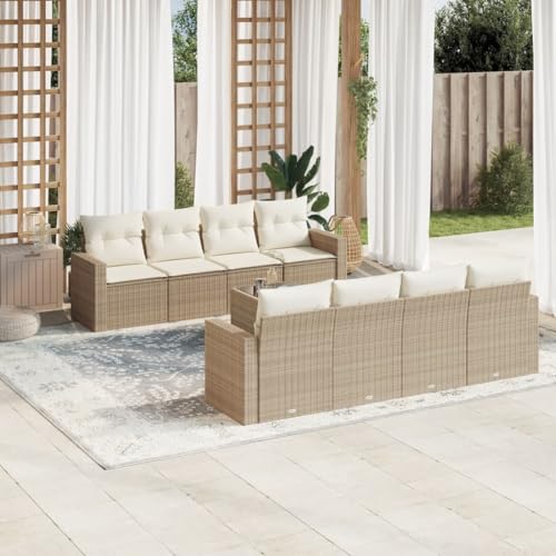 DYRJDJWIDHW 11-TLG. Garten-Essgruppe mit Kissen Grau Poly Rattansitzlounge Outdoor wetterfest Balkon Sofa gartenmöbel balkonmöbelGeeignet für Gärten, Terrassen DYRJDJWIDHW 11-TLG. Garten-Essgruppe mit Kissen Grau Poly Rattansitzlounge Outdoor wetterfest Balkon Sofa gartenmöbel balkonmöbelGeeignet für Gärten, Terrassen von DYRJDJWIDHW