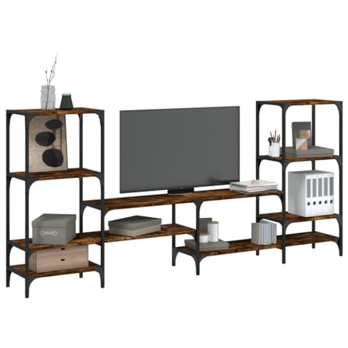 DYRJDJWIDHW 11-TLG. Garten-Sofagarnitur mit Kissen Beige Poly Rattansitzlounge Outdoor wetterfest Garten Lounge gartenmöbel Balkon sofaGeeignet für Gärten, Terrassen von DYRJDJWIDHW