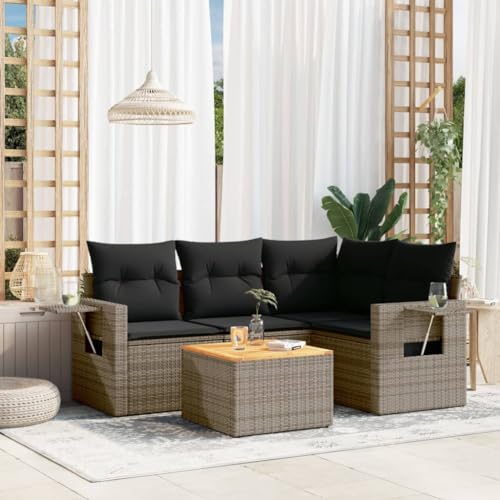 DYRJDJWIDHW 11-TLG. Garten-Sofagarnitur mit Kissen Beige Poly Rattansitzlounge Outdoor wetterfest gartenmöbel balkonmöbel Garten loungeGeeignet für Gärten, Terrassen DYRJDJWIDHW 11-TLG. Garten-Sofagarnitur mit Kissen Beige Poly Rattansitzlounge Outdoor wetterfest gartenmöbel balkonmöbel Garten loungeGeeignet für Gärten, Terrassen von DYRJDJWIDHW